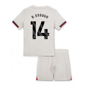 Dětské fotbalový komplet Chelsea Dario Essugo #14 Venkovní košile 2025-26 Krátkým Rukávem